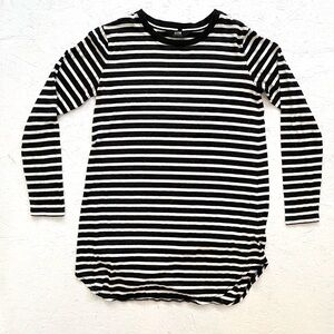 Neuw Black and White Striped Mini Dress